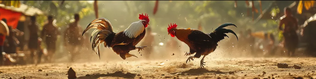 Cockfighting Scene Philippines